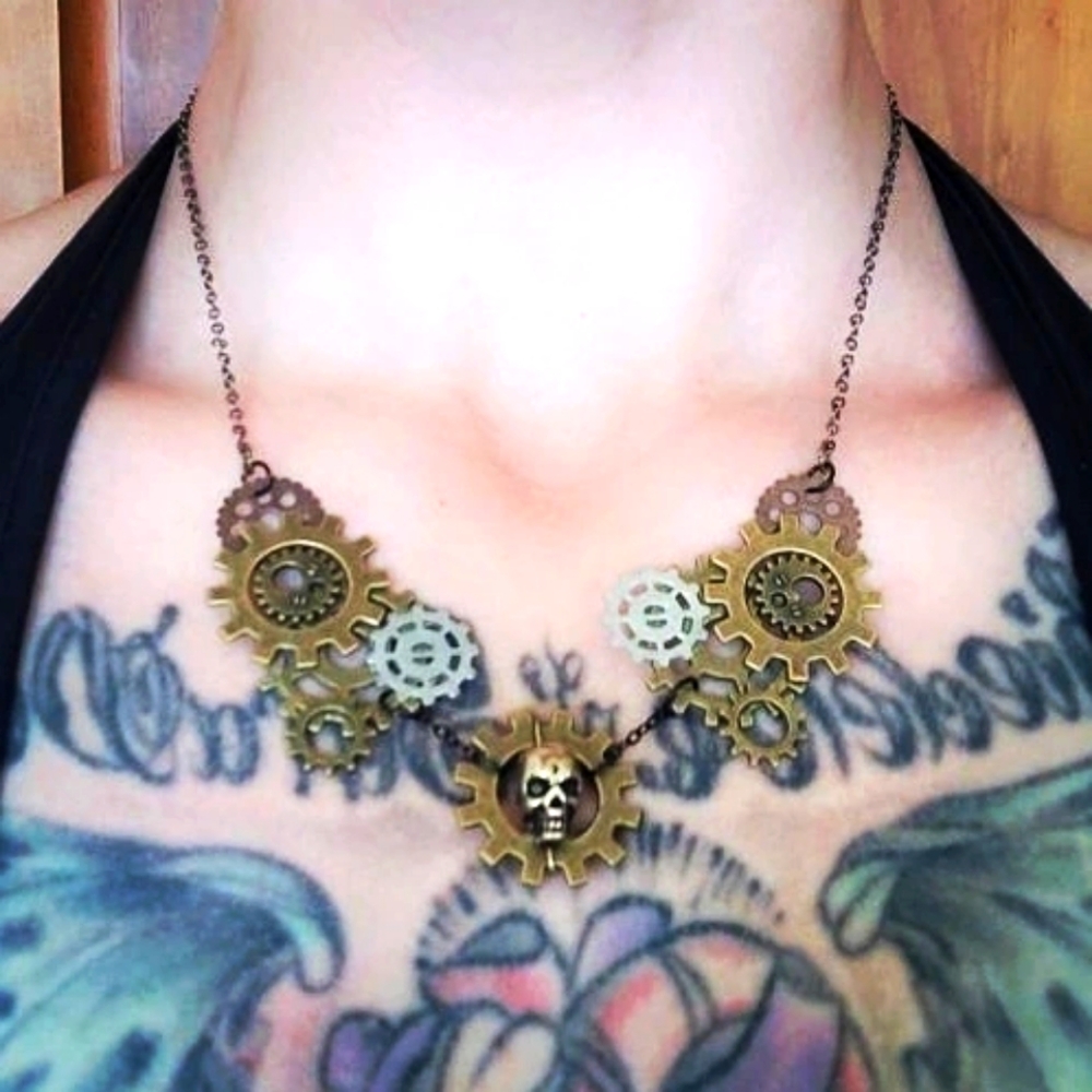 Handmade Steampunk Victorian Collar Necklace